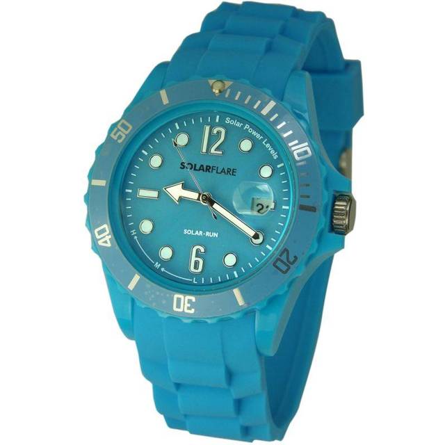 Lifemax Blue Solar Flare Water Resistant Gents Watch - 4 x 1.5 x 4cm