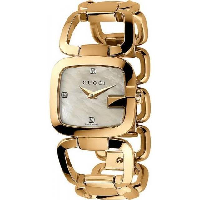 Gucci YA125513 G-Gucci Mother of Pearl Ladies Watch - White