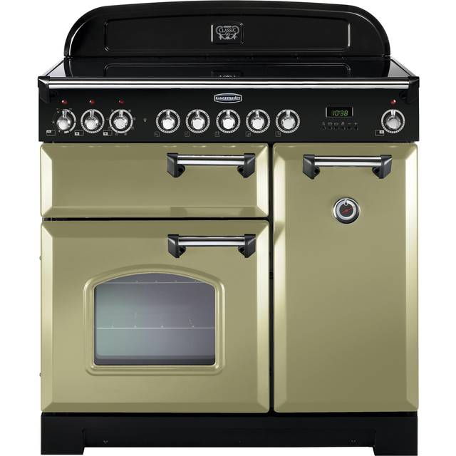 Rangemaster CDL90EIOG/C 100900 CLASSIC DL 90 INDUCTION OLIVE GREEN CHR