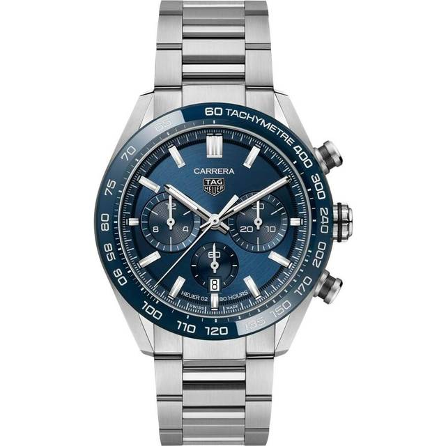 TAG HEUER Carrera CHRONO 44MM AUTO Blue Dial Men's Watch CBN2A1A.BA0643 - Single Color - Standard