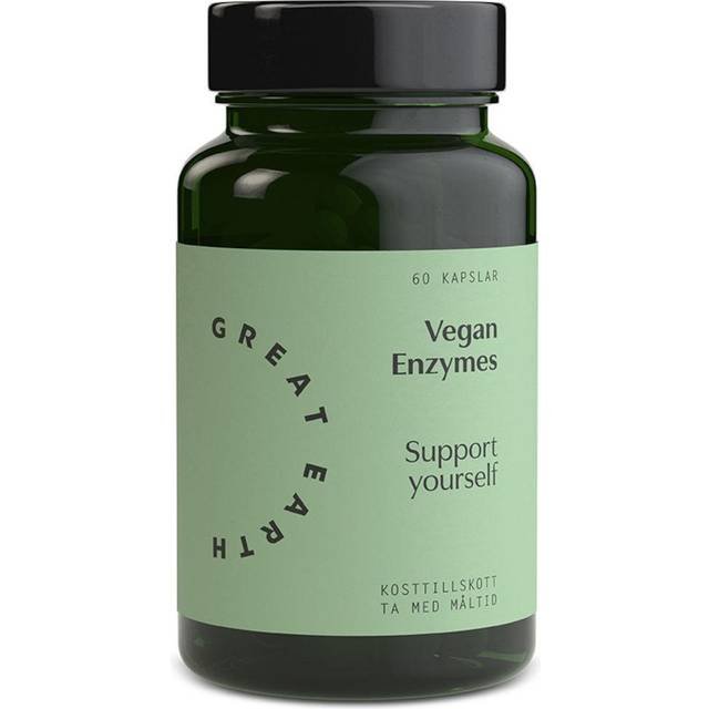 Great Earth Vegan Måltidsenzymer 60 kapslar
