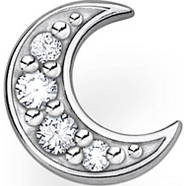 THOMAS SABO Silver Cubic Zirconia Moon Single Stud Earring H2133-051-14