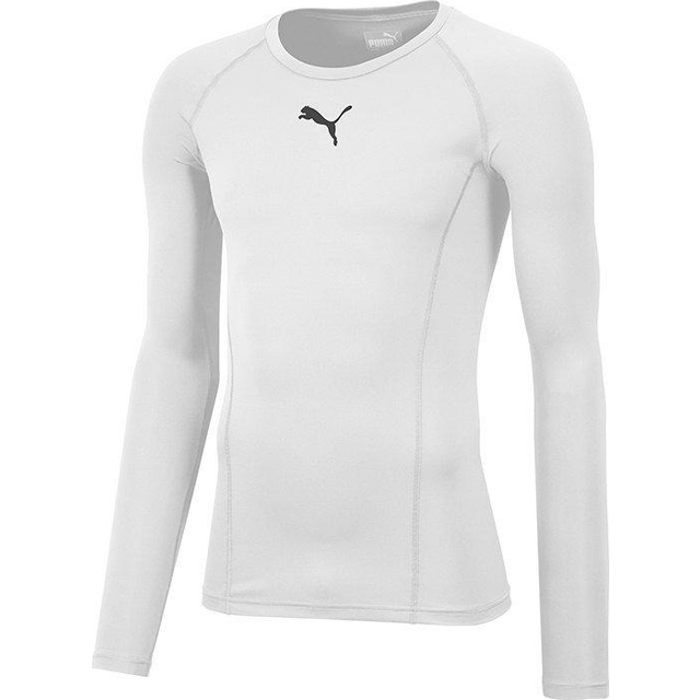 Puma Mens LIGA Baselayer Long Sleeve Tee T-Shirt - White - Size Medium