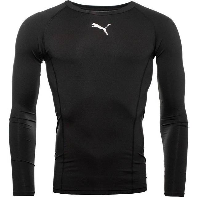 Puma LIGA Baselayer Long Sleeve Mens Tee - Black - Size X-Small