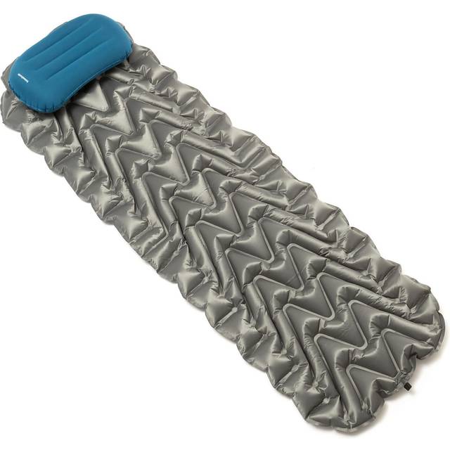InnovaGoods Ig813123 unisex ultralätt uppblåsbar madrass för vuxna, grå och blå, en storlek