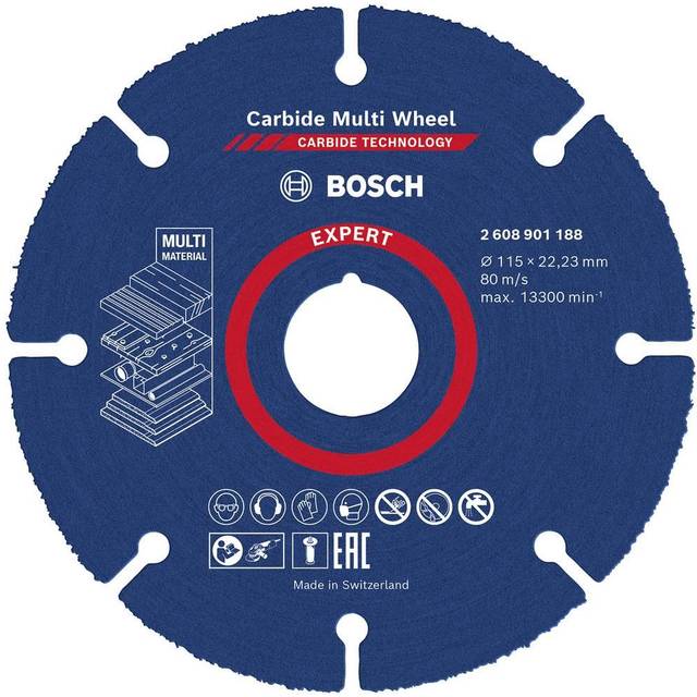Bosch Expert Carbide Multi Wheel Cutting Disc 115mm 2608901188