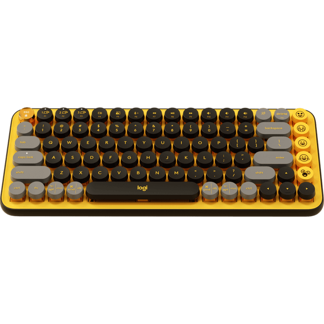 Logitech pop keys wireless mechanical emoji keyboard heartbreaker, english - uk