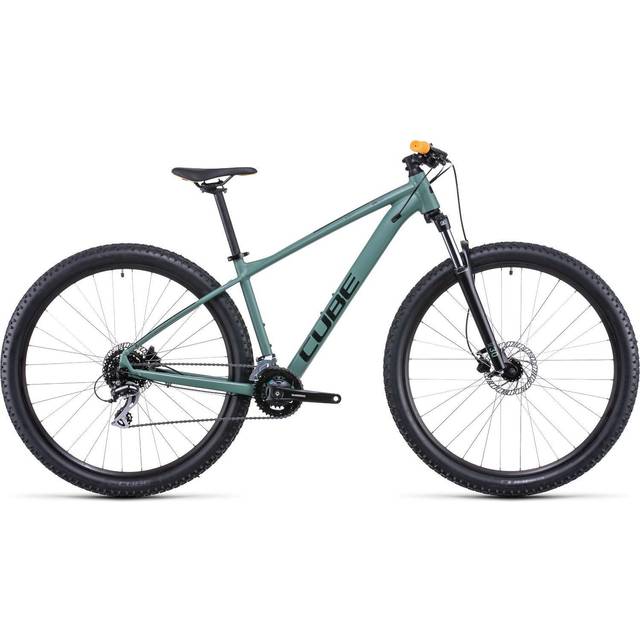 Cube Aim Pro Hardtail Mountain Bike 2022 Grey/Flash yellow