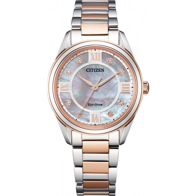 Citizen EM0876-51D Arezzo Eco-Drive Two Tone Bracelet Watch - W92962