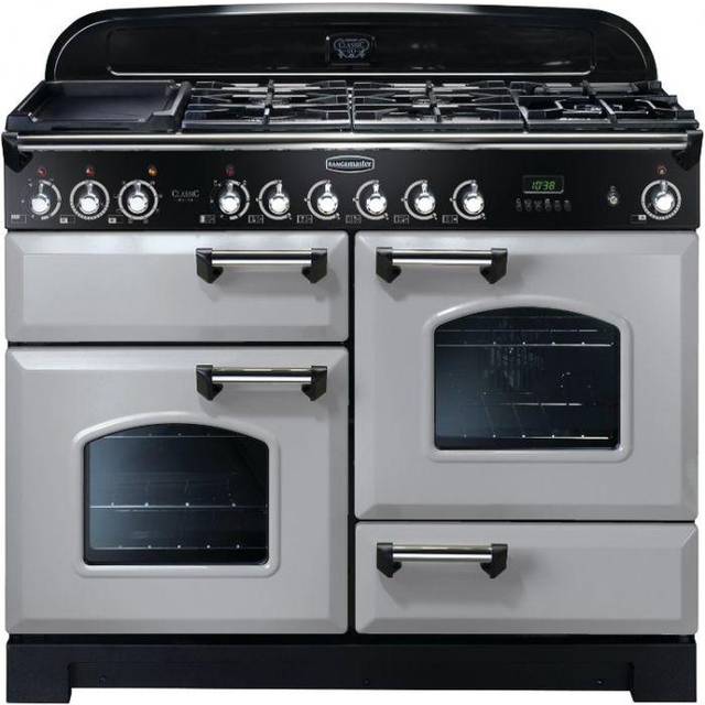 Rangemaster CDL110DFFRP/C Classic Deluxe Dual Fuel Range Cooker 110Cm Royal Pearl