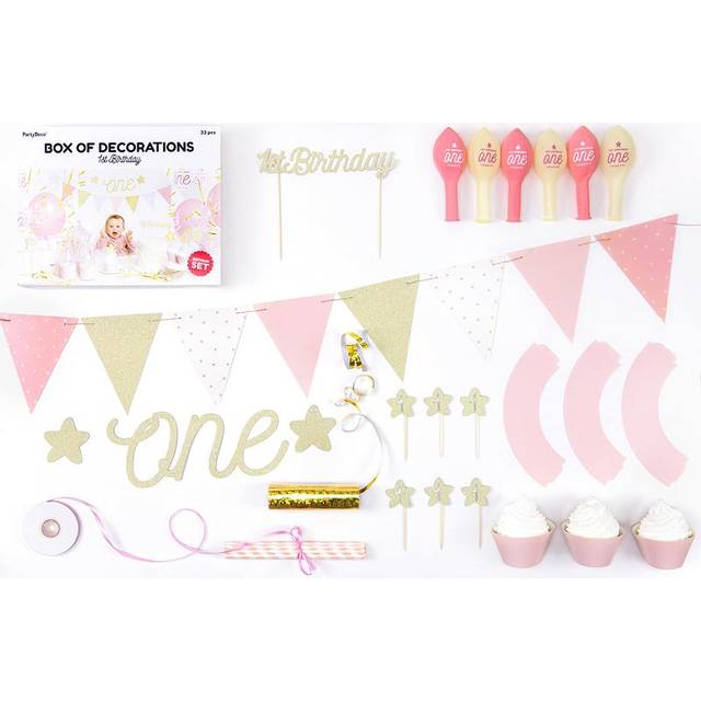 PartyDeco Decor 1st Birthday Set SET6-019