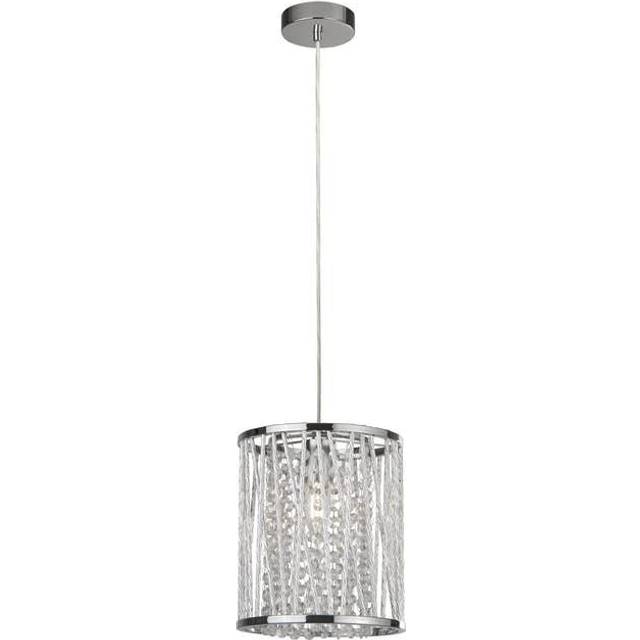 Searchlight 8831CC Elise 1 Light Pendant Chrome Crystal Drops