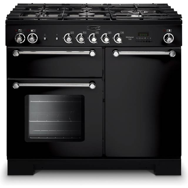 Rangemaster KCH100DFFBL/C 98790 KITCHENER 100 DF BLACK CHROME TRIM