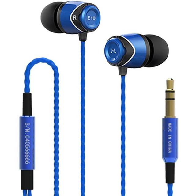 Navitech svart hårt skyddande hörlurar fodral kompatibel med SoundMAGIC E10 i öronisolerande hörlurar