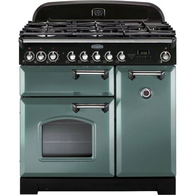 Rangemaster CDL90DFFMG-C Rangermaster Classic Deluxe 90cm Dual Fuel Rangecooker - Mineral Green