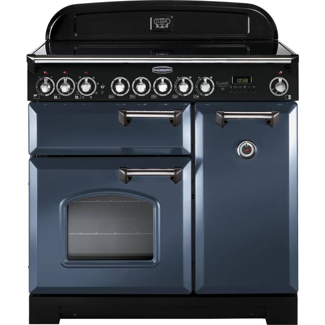 Rangemaster CDL90ECSB-C Classic Deluxe 90cm Electric Ceramic Rangecooker - Stone Blue