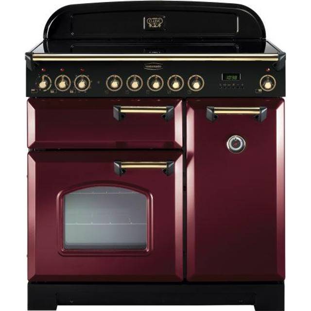 Rangemaster CDL90ECCY/B 84510 CLASSIC DELUXE 90 CERAMIC CRANBERRY BRASS
