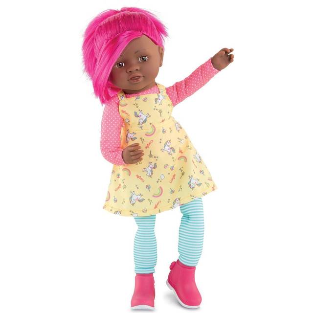 Corolle Rainbow Doll CÃ©lÃ©na Soft Body Rag Doll - Easy-to-Style Long, Silky Hair, Vanilla-Scented, 16 Inches