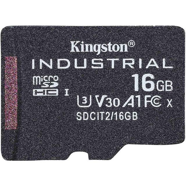 Kingston Industrial microSD - 16 GB microSDHC Industrial C10 A1 pSLC-kort enkelpack utan adapter - SDCIT2/16GBSP