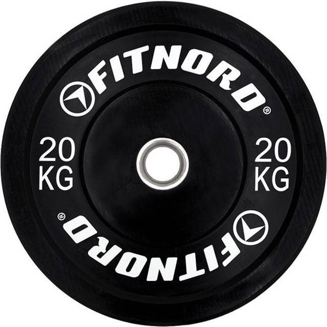 FitNord Viktskiva Bumper Black 20 kg