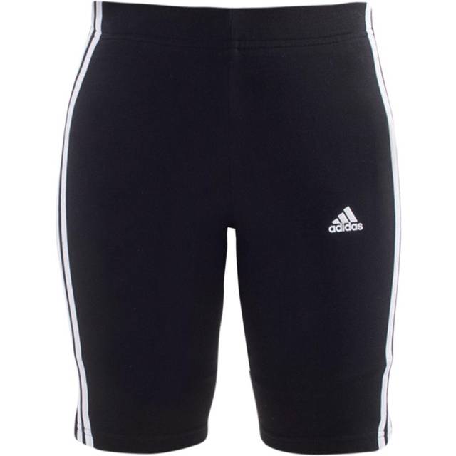 adidas Kvinnor Essentials 3-Stripes Bike Shorts, Black/White, XS