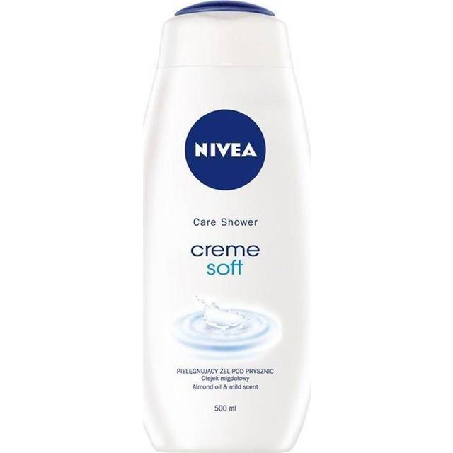 NIVEA Cream Soft Care Shower (500 ml), delikat doftande duschgel med sammetslen mjukt skum, silkeslen krämdusch med värdefull mandelolja