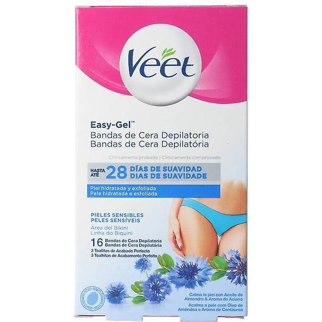 Veet Easy- Gel Bikini Wax Strips Sensitive Skin 16-pak