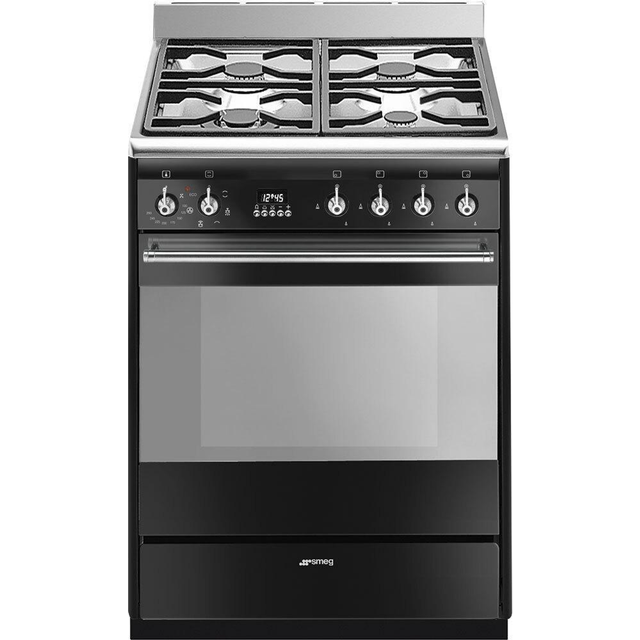 Smeg SUK61MBL9 60cm Concert Dual Fuel Cooker - Black