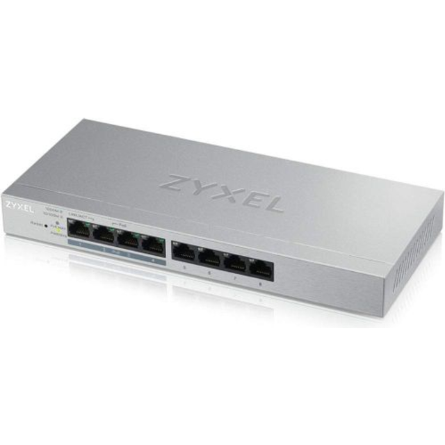 Zyxel GS1200-8HP v2 Managed Gigabit Ethernet (10/100/1000) Power over Ethernet (PoE) Grey