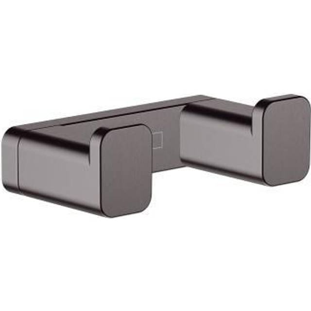 Hansgrohe AddStoris Brushed Black Chrome Wall Mounted Double Towel Hoo