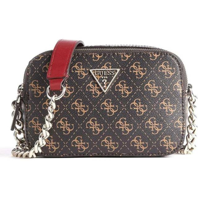 Shoulder bag camera woman Guess Noelle - Marron