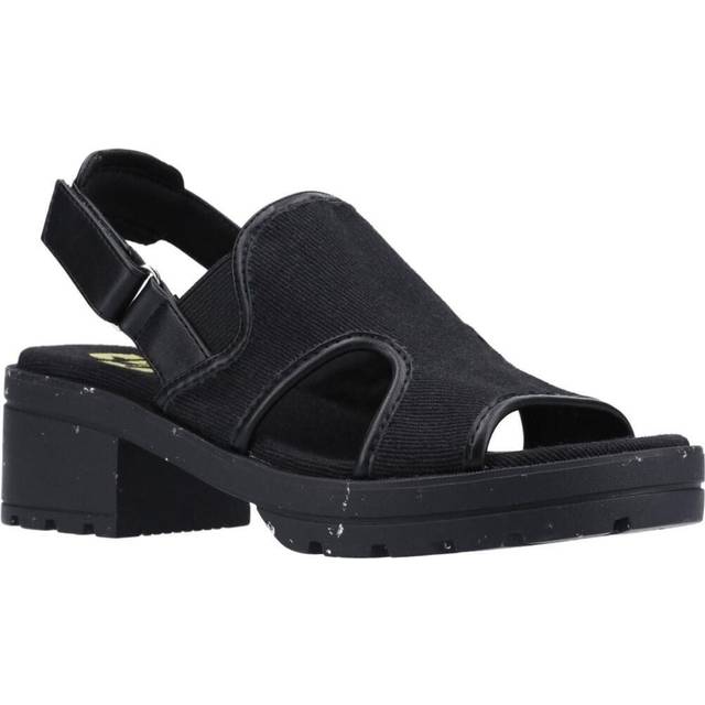 Rocket dog womens lilly recycled canvas sandal - black