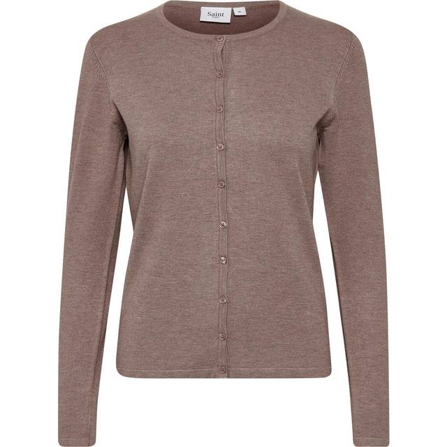 Saint Tropez A8661, Milasz Rneck Cardigan Dam Koftor & Cardigans Stl. S - Från Magasin - Antler Melange (S)
