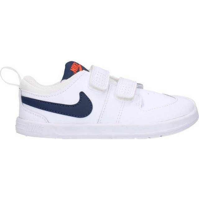 (TD) Toddler/Baby Nike Pico 5 Wear-resistant Shock Absorption Non-Slip Low Tops Sports Shoe White Blue AR4162-106 - White/Blue - 7C