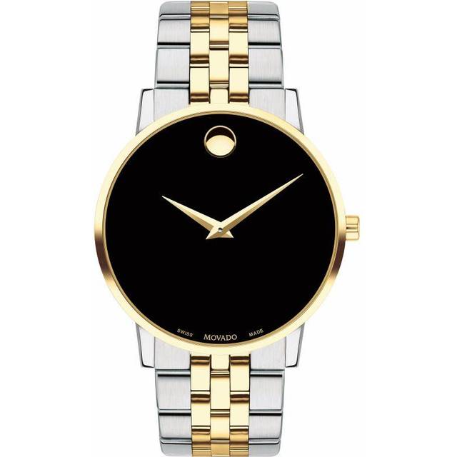 Museum Classic Men's Watch | Two-Tone Stainless Steel | Black/Silver | Movado® - One Size