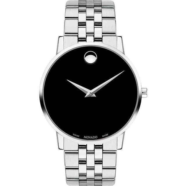 Museum Classic Men’s Watch with Black Dial | Stainless Steel | Black/Silver | Movado® - One Size