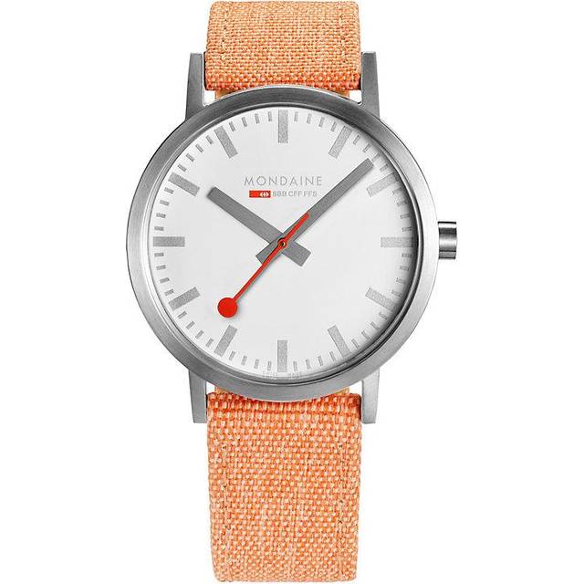 Mondaine Watch Classic 40mm Modern Orange D