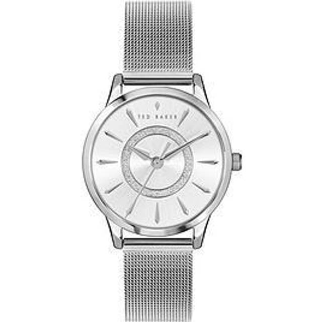 Ladies Fitzrovia Charm Silver Tone Mesh Watch BKPFZF126