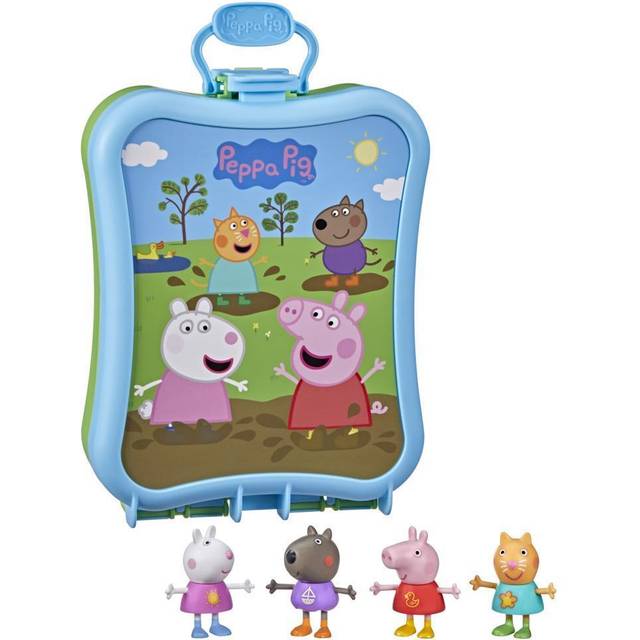 Peppa Pig Peppa's Carry-Along Friends Case With 4 Figures