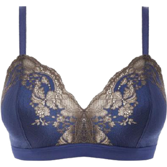 Wacoal Womens Lace Affair Bralette - Blue Spandex - Size 30AB UK BACK/CUP