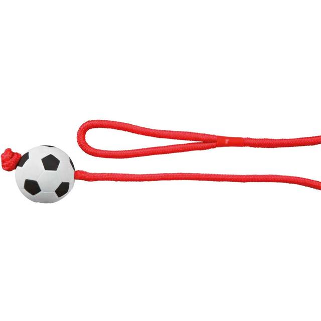 Football On A Rope, Foam Rubber, Ã 6 Cm/1.00 M - Trixie Dog Toy Rope Rubber C -  trixie dog toy football rope foam rubber 6 cm new