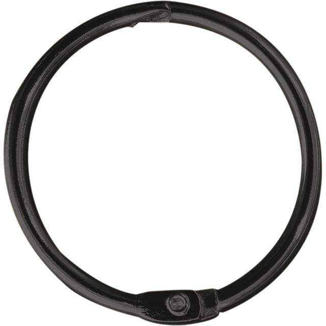 Spirella duschdraperiringar 12 stycken krom ringo small – passar alla vanliga duschdraperistänger titan svart, svart