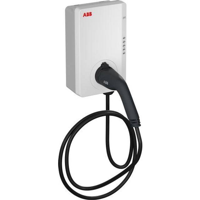 ABB AC ladestander 11 kW - Type 2 - 5 meter ladekabel - LAN + WiFi + Bluetooth - RFID-læser - TAC-W11-G5-R-0