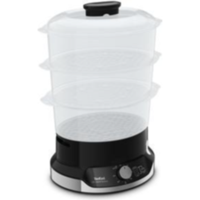 Tefal VC2048 Ultracompact ångkokare | Stapelbart förvaringssystem | hälsosam matlagning | 3 BPA-fria tillbehör | 60 minuters timer | påfyllning vid matlagning | 9 L kapacitet | inkl. risinsats | 800 W