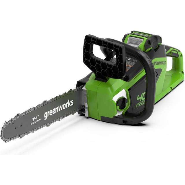 Greenworks GD40CS15 40v Cordless Brushless Chainsaw 350mm No Batteries No Battery Charger