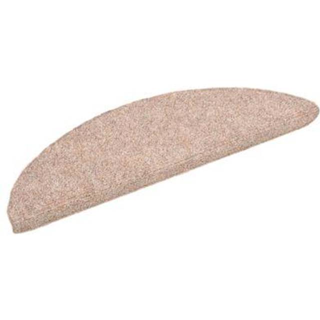 Vidaxl Self-adhesive Stair Mats 10 Pcs Brown 56X17X3 Cm Needle Punch, Brown