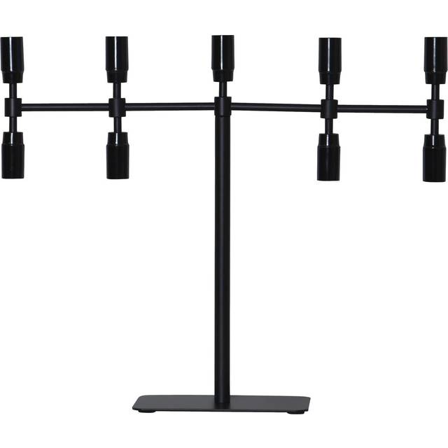 Star Trading Twice candlestick 42 cm Black
