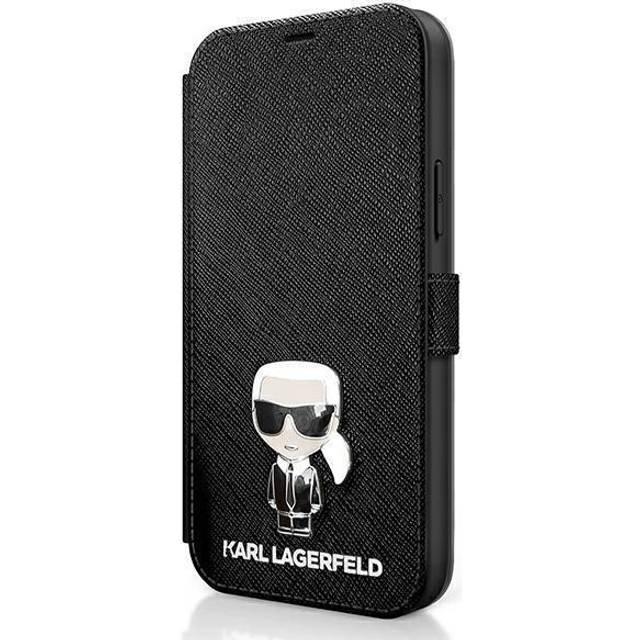 Karl Lagerfeld PlÃ¥nboksfodral iPhone 12 Mini - Svart