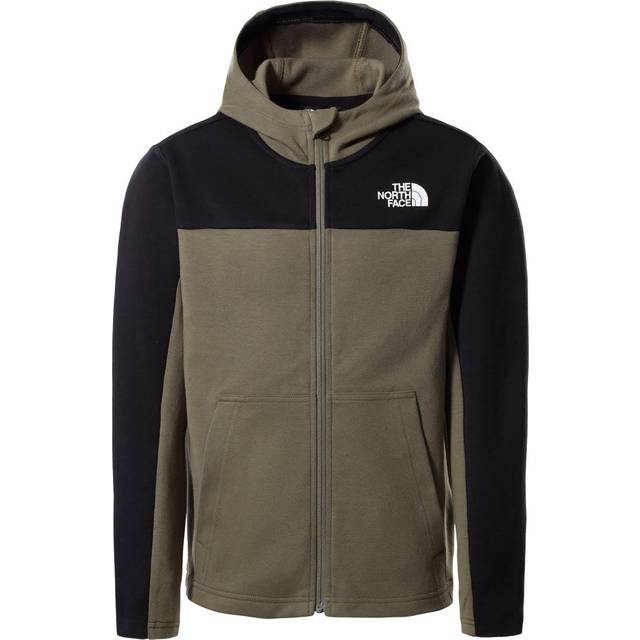 The North Face Boys Slacker Full Zip Hoodie: Burnt Olive: L Size: L, C