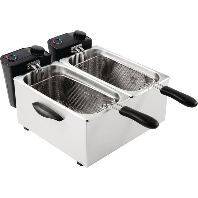 Caterlite Light Duty Twin Tank Twin Basket Electric Fryer 2x2kW
